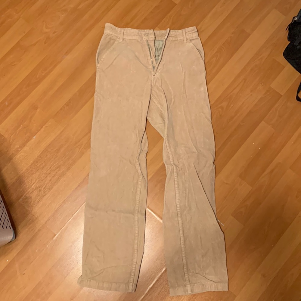 Brandy Melville Tan Corduroy Pants Size Small